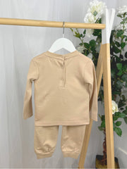 Mintini Boys Beige Jumper & Joggers Set (12M-5Y)