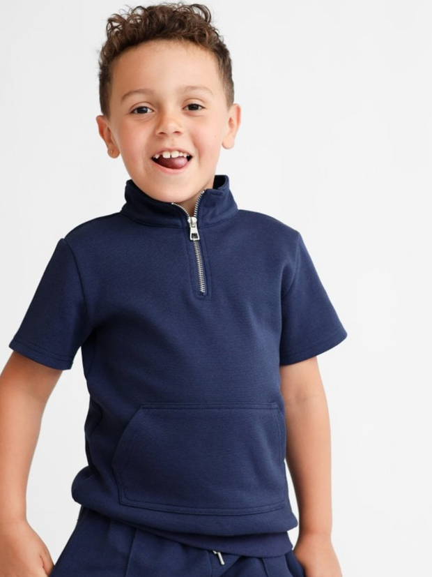 Harris Kids Boys 'Dougie' Short Set - Navy