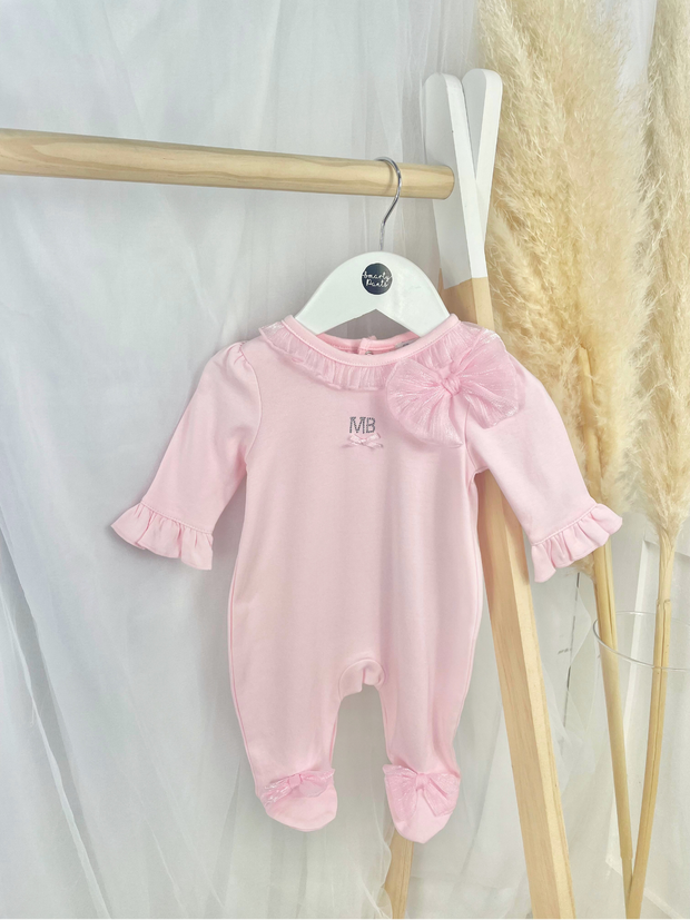 Mintini Baby Girl Bow Babygrow