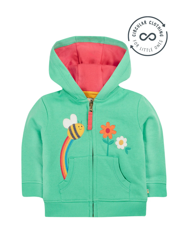 Frugi Organic Cotton 'Carbis' Zipped Hoodie