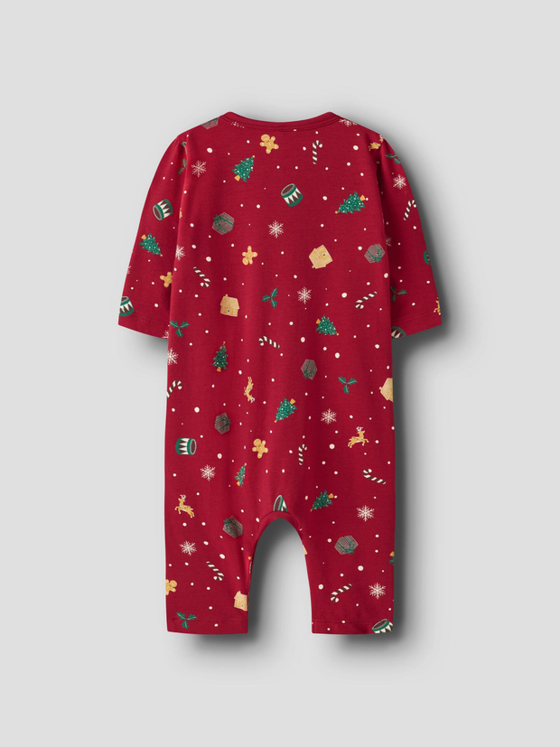 Name It Baby Red Christmas Babygrow (0M-18M)