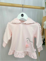 Tutto Piccolo Toddler Girl Pink Ballerina Jumper & Legging Set (12M-4Y)
