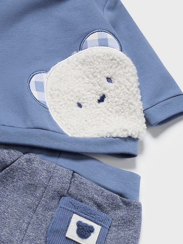 Mayoral Baby Boy 2 Pack Teddy Outfit Sets - Blue/Cream