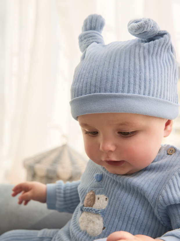 Mayoral Baby Boy Cord Outfit Set With Hat - 2 Colours