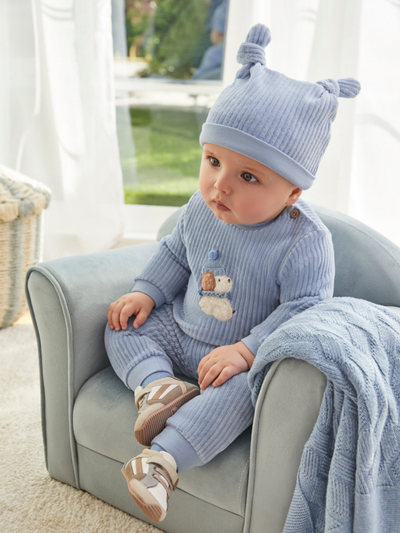 Mayoral Baby Boy Cord Outfit Set With Hat - 2 Colours