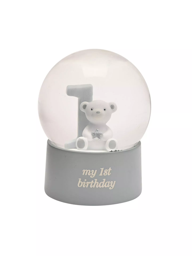1st Birthday Blue Water Globe
