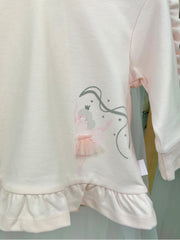Tutto Piccolo Toddler Girl Pink Ballerina Jumper & Legging Set (12M-4Y)