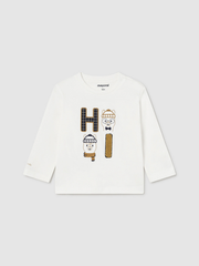 Mayoral Toddler Boy Long Sleeved 'Hi' Top