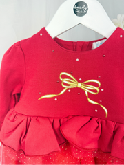 Mintini Girls Red Tulle Dress (3M - 24M)