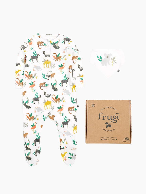 Frugi Wild Life Babygrow Set