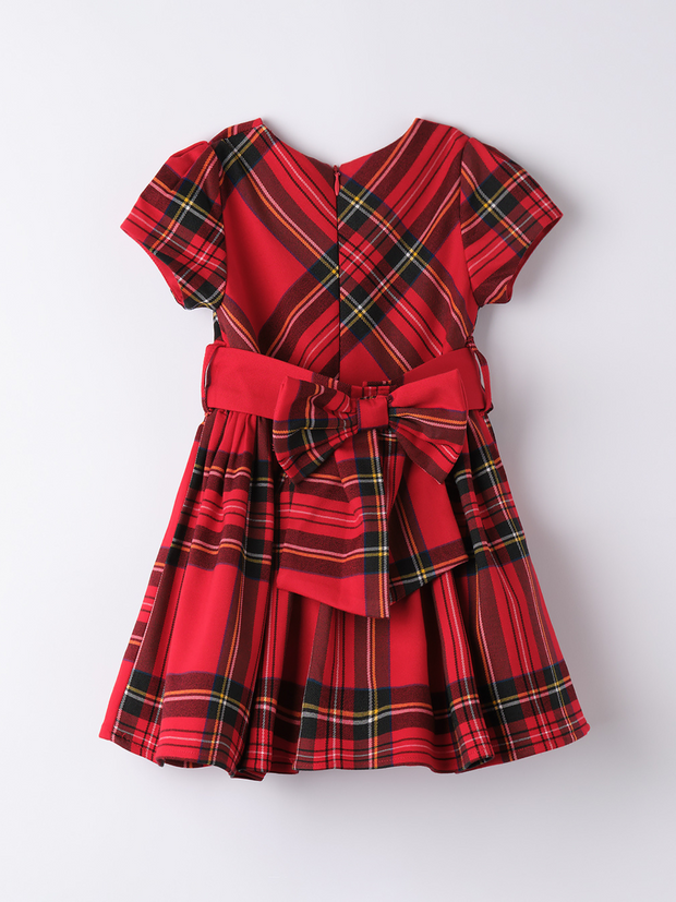 iDo Girls Festive Tartan Dress