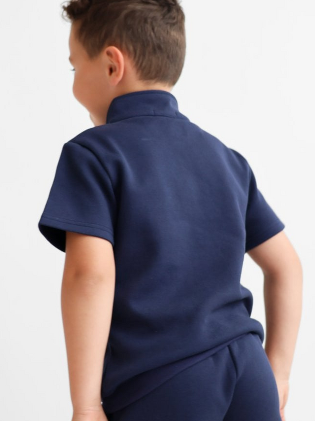 Harris Kids Boys 'Dougie' Short Set - Navy