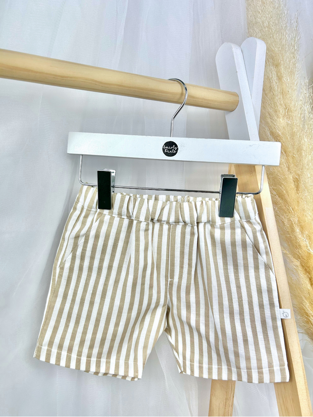 Deolinda 'Espresso' Boys Shorts Set