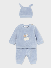 Mayoral Baby Boy Cord Outfit Set With Hat - 2 Colours