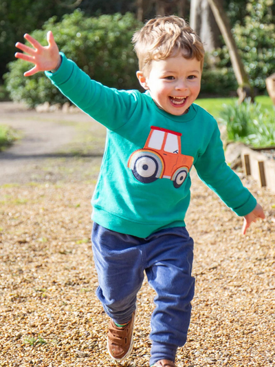 Frugi Organic Cotton Easy On Tractor Jumper