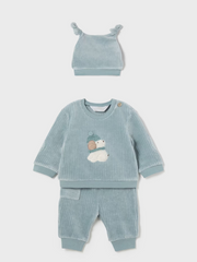 Mayoral Baby Boy Cord Outfit Set With Hat - 2 Colours