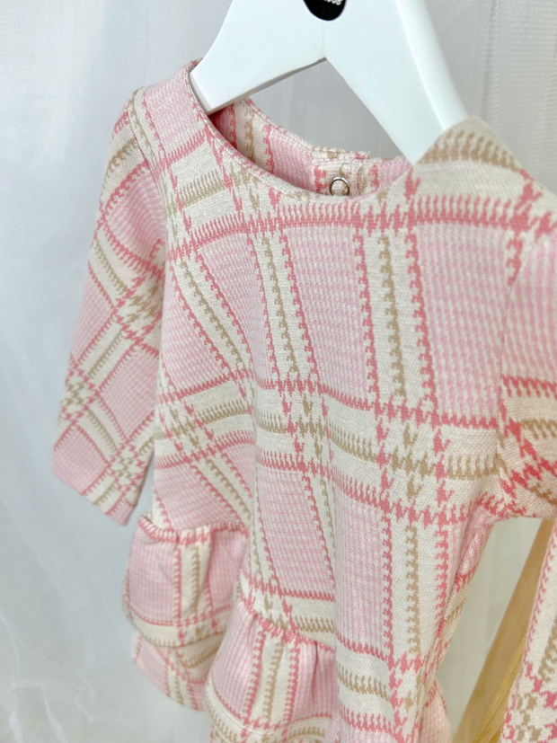 EMC Girls Woven Pink Check Dress