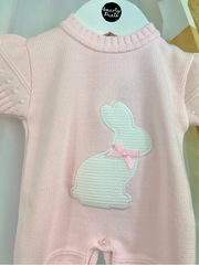 Pink Knitted Bunny Romper