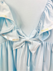 Caramelo Girls Blue Ruffle Dress