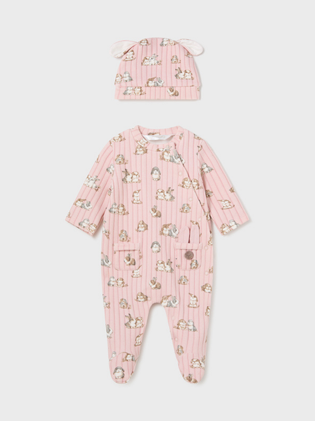 Mayoral Baby Neutral Babygrow & Hat Set - 3 Colours