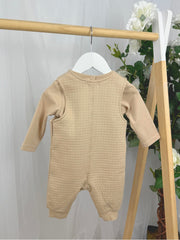 Mintini Boys Beige Top & Dungaree (3M-2Y)