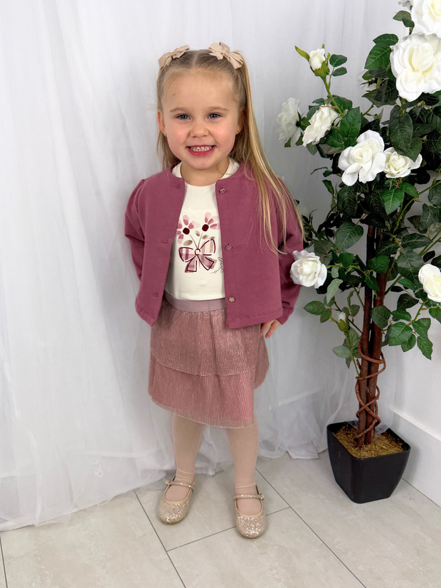 Mayoral Toddler Girl Pink Floral Outfit Set (12M-4Y)