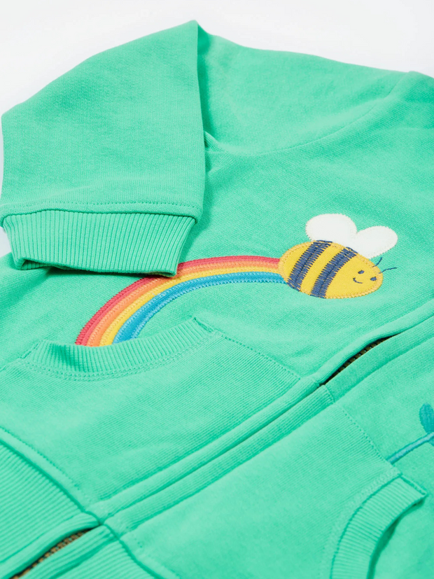 Frugi Organic Cotton 'Carbis' Zipped Hoodie