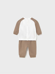 Mayoral Baby Boy Brown Teddy Double Pack Tracksuits