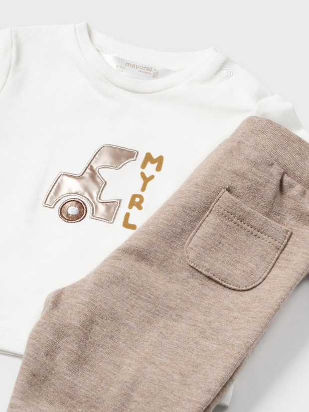 Mayoral Baby Boy Neutral Tracksuit