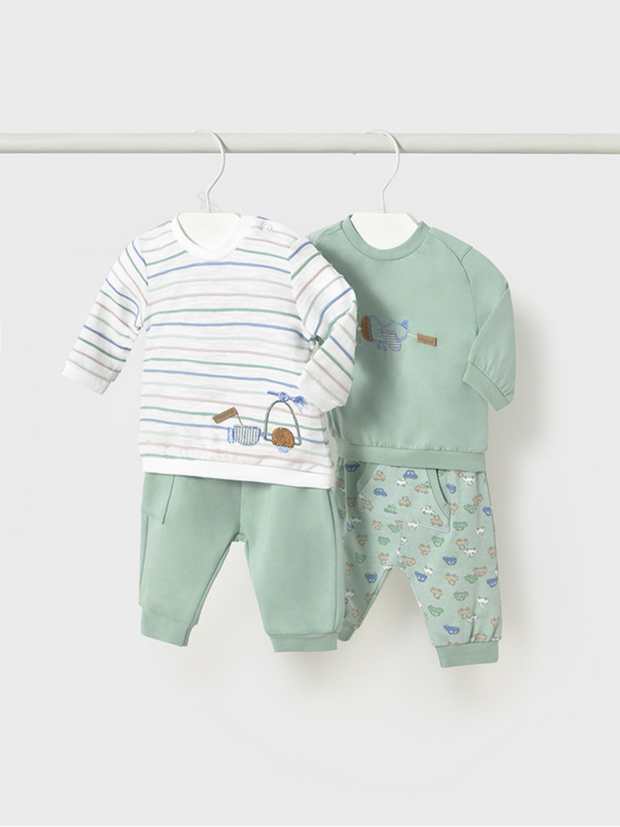 Mayoral Baby Boy Jade Car Double Pack Tracksuits