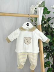 Pex Baby Boy Neutral Bear Outfit Set (NB - 9M)