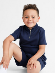 Harris Kids Boys 'Dougie' Short Set - Navy