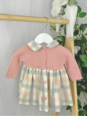 Pex Girls 'Orla' Pink Tartan Dress With Bows (NB-3Y)