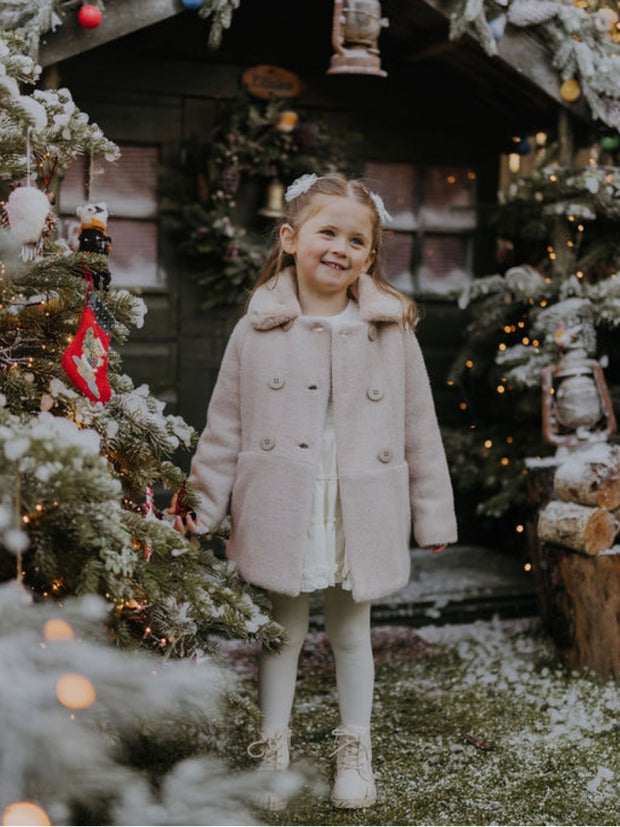 Mayoral Junior Girl Cream Knitted Jacket (3Y-8Y)