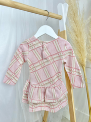 EMC Girls Woven Pink Check Dress