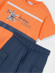 Mayoral Junior Boy 'Palm Trees' Shorts Set - 3 Colours