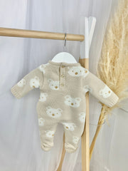 Unisex 'Benny' Teddy Print Babygrow