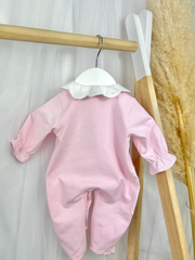 Deolinda 'Lina' Pink Heart Babygrow