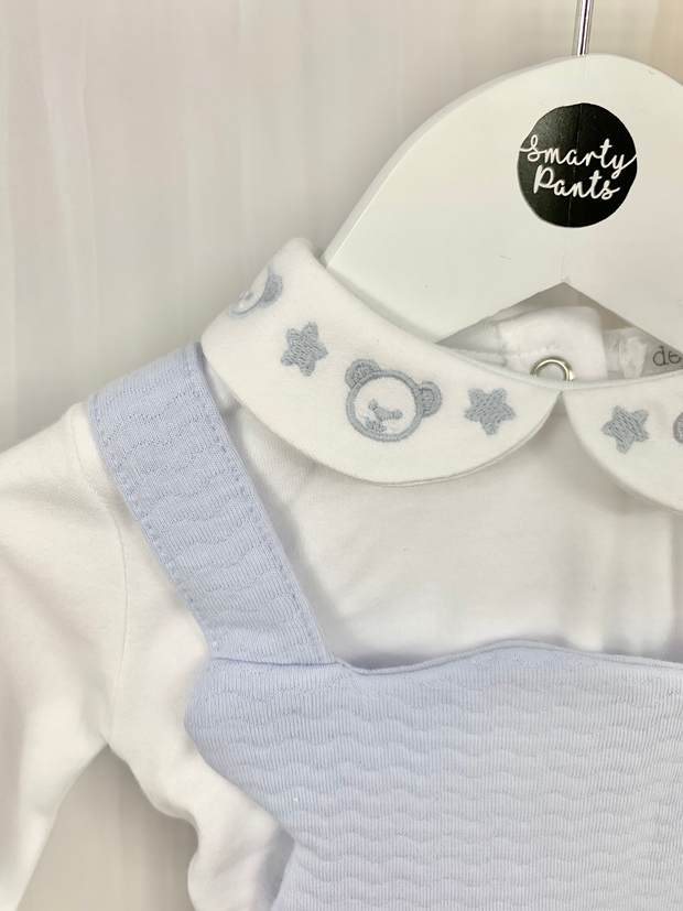 Baby Boy Blue Dungaree Outfit Set