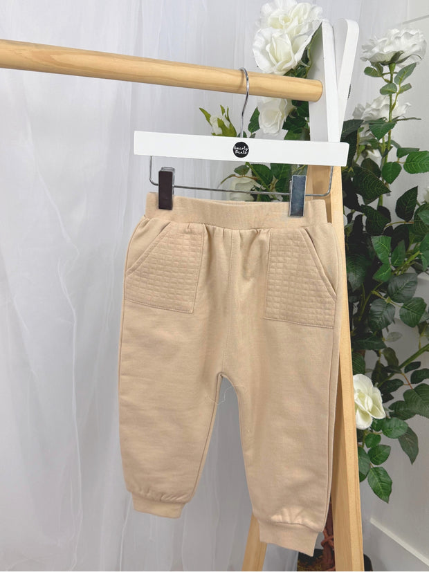 Mintini Boys Beige Jumper & Joggers Set (12M-5Y)