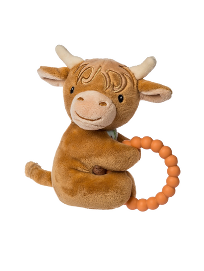 Hetty Highland Cow Teether Rattle