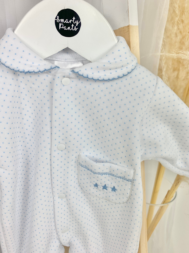 Jasper Blue Star Babygrow