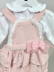 Deolinda Girls Deena Dungaree Set