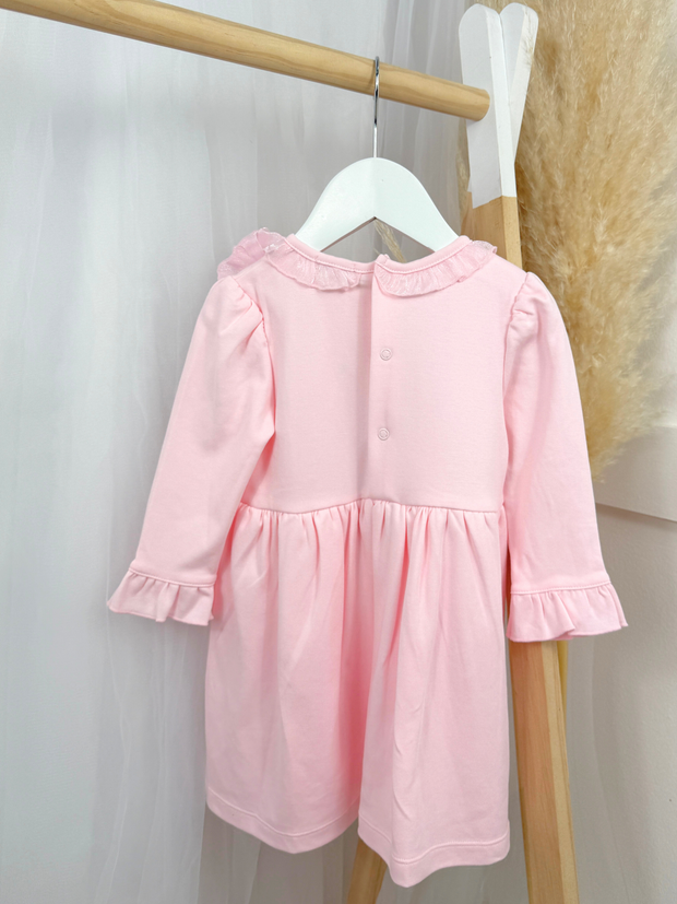 Mintini Girls Pink Diamante Bow Dress (12M - 5Y)