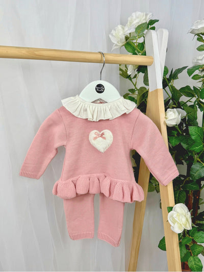 Pex Girls 'Cecily' Pink Top & Trousers Set (0M-18M)