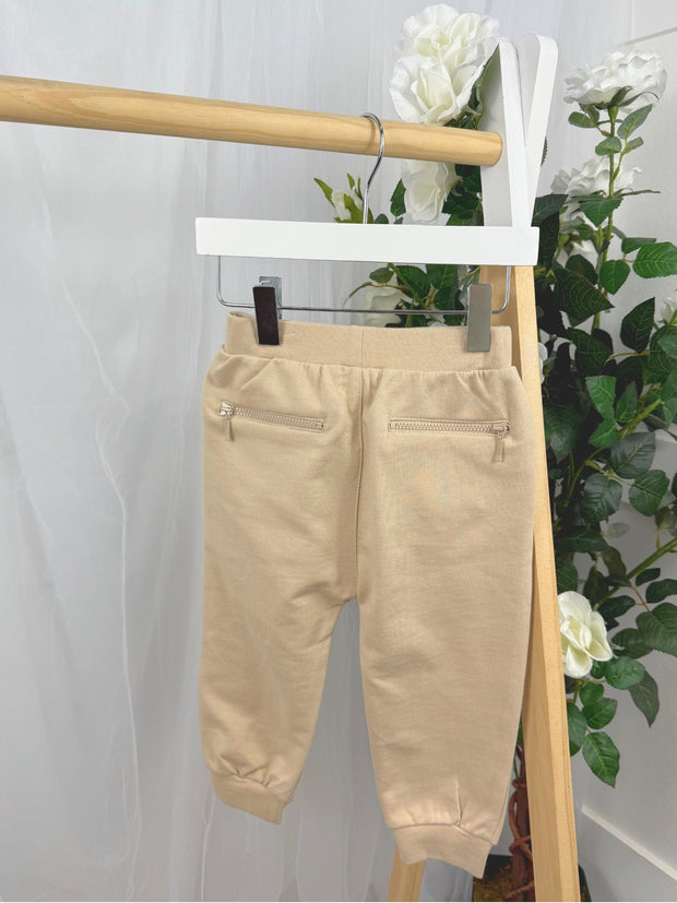 Mintini Boys Beige Jumper & Joggers Set (12M-5Y)
