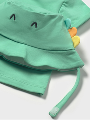 Mayoral Baby Boy Dinosaur Dungaree & Sun Hat- Loro