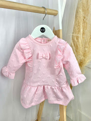 Mintini Baby Girl Heart Dress With Bow