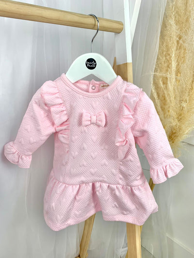 Mintini Baby Girl Heart Dress With Bow