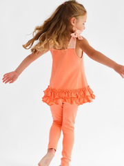 Girls 'Shona' 3 Piece Outfit Set - Coral